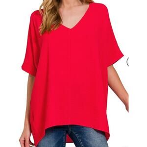 Zenana Oversized Airflow Dolman Top Size M